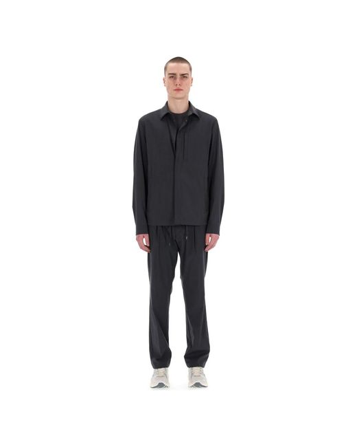 Herno Jassen ,Grijs ,Wol Grijze Technische Overhemdjacket in het Black voor heren