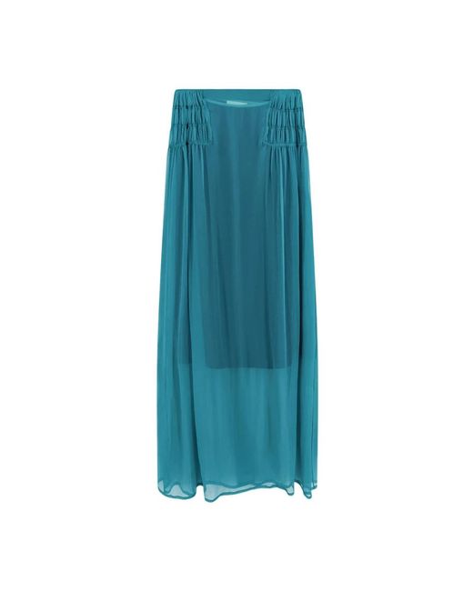Dries Van Noten Blue Maxi Skirts