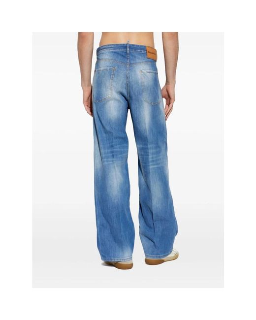 DSquared² Blue Wide Jeans for men