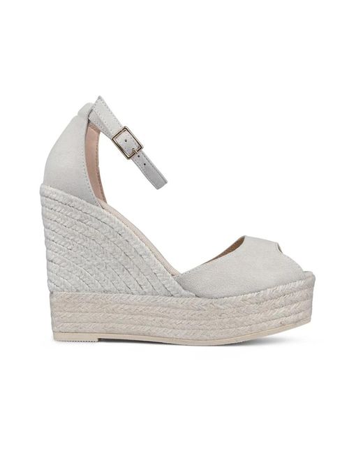 Espadrilles Gray Wedges