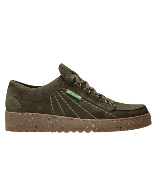 Mephisto Green Laced Shoes for men