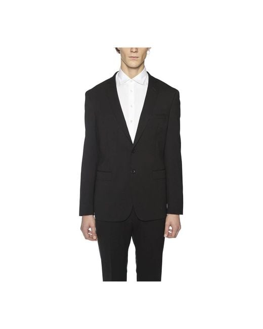 Tonello Black Single Breasted Suits for men