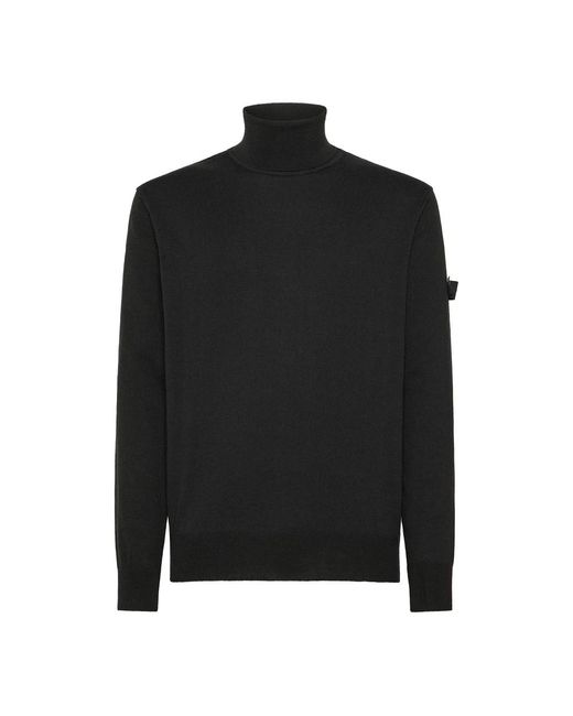Peuterey Truien & Vesten ,Zwart ,Gorran 08 Maglia Collo Alto in het Black voor heren