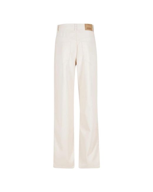Isabel Marant White Straight Jeans