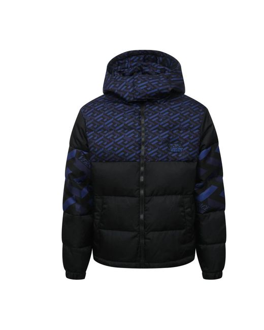 Versace Blue Down Jackets for men