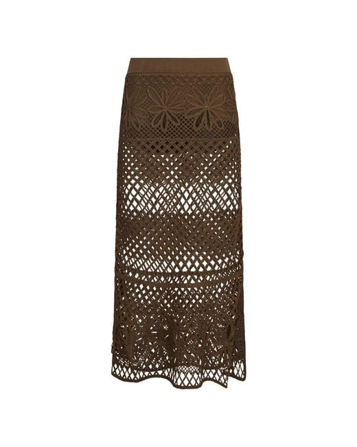 Pinko Brown Midi Skirts