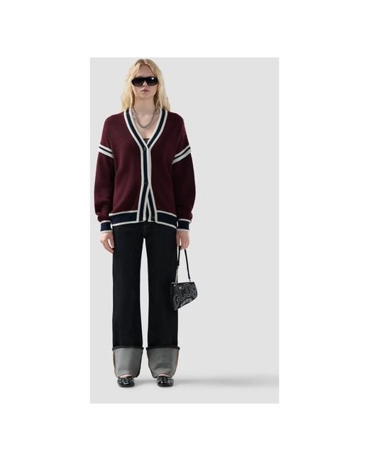 Cardigans Gcds de color Red