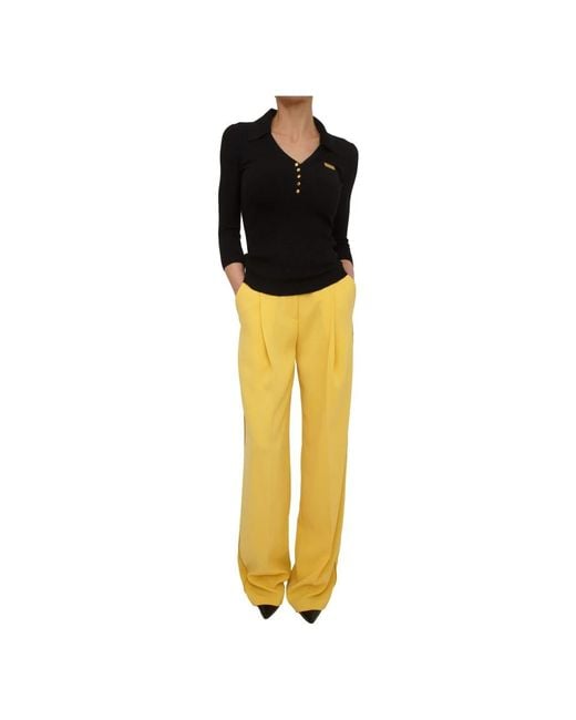 Elisabetta Franchi Black V-Neck Knitwear