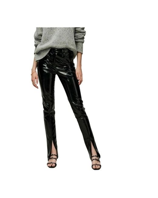 Lois Black Slim-Fit Trousers