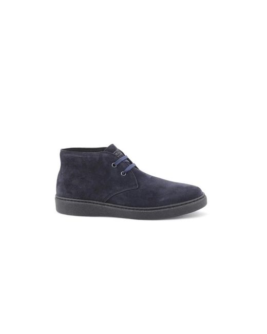 Frau Blue Lace-Up Boots for men