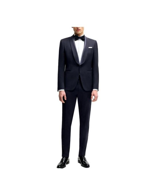HUGO Single Breasted Suits in het Blue voor heren