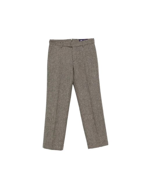 BERWICK  1707 Gray Straight Trousers