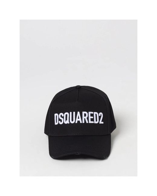 DSquared² Black Hats & Caps for men