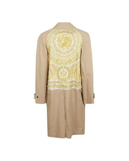 Versace Natural Single-Breasted Coats for men