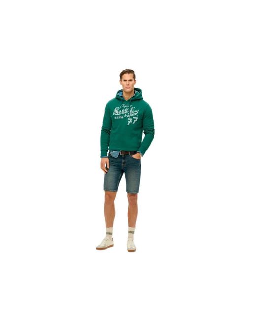 Hoodies Superdry de hombre de color Green