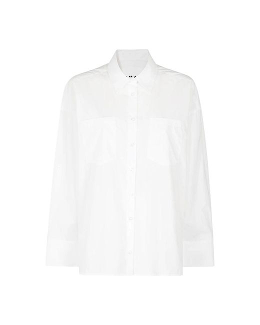 Camicia classica in popeline di REMAIN Birger Christensen in White