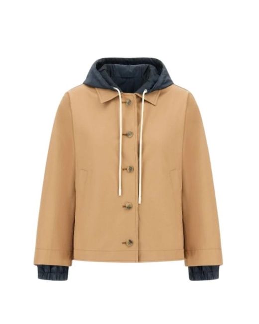 Herno Jassen ,Bruin ,Dean Jacket in het Natural