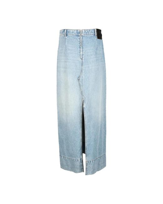 Sportmax Blue Denim Skirts