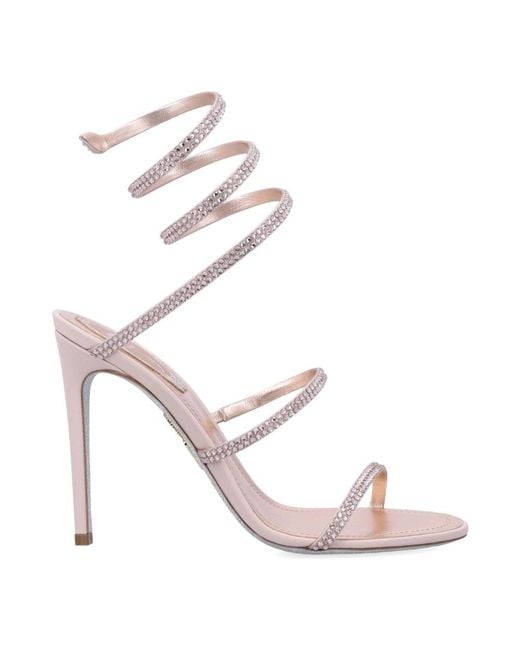 Rene Caovilla Pink High Heel Sandals