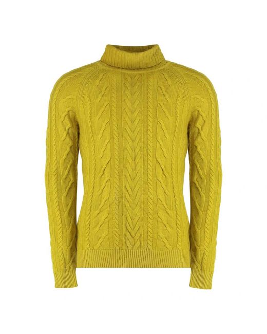 Moorer Yellow Cashmere Knitwear for men
