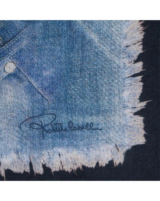 Roberto Cavalli Blue Scarves