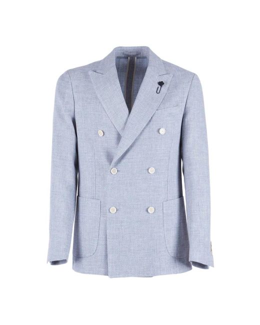 Lardini Blue Blazers for men