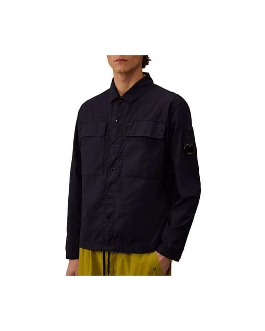 C P Company Blue Light Jackets for men