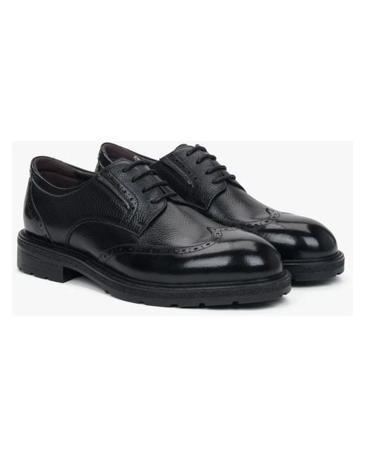 ESTRO Black Business Shoes for men
