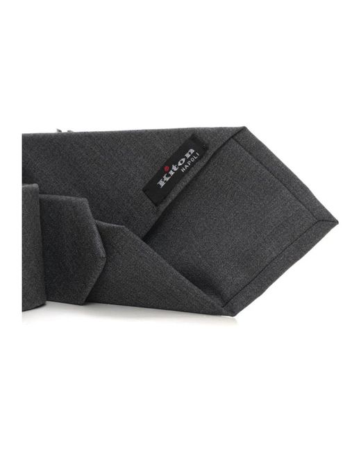 Kiton Accessoires ,Grijs ,Stropdassen in het Black voor heren