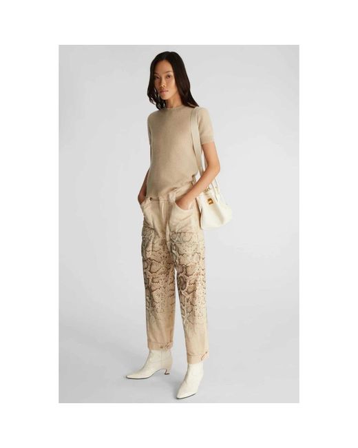 Ermanno Scervino Natural Tapered Trousers