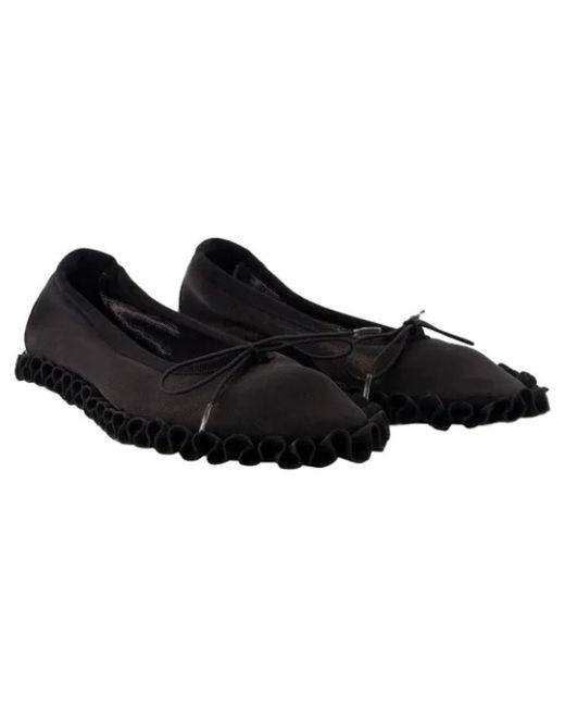 Simone Rocha Fabric Flats in het Black