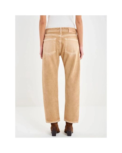 ViCOLO Natural Cropped Jeans