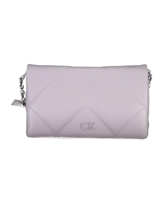 Calvin Klein Womens Purple Cross Body Bags