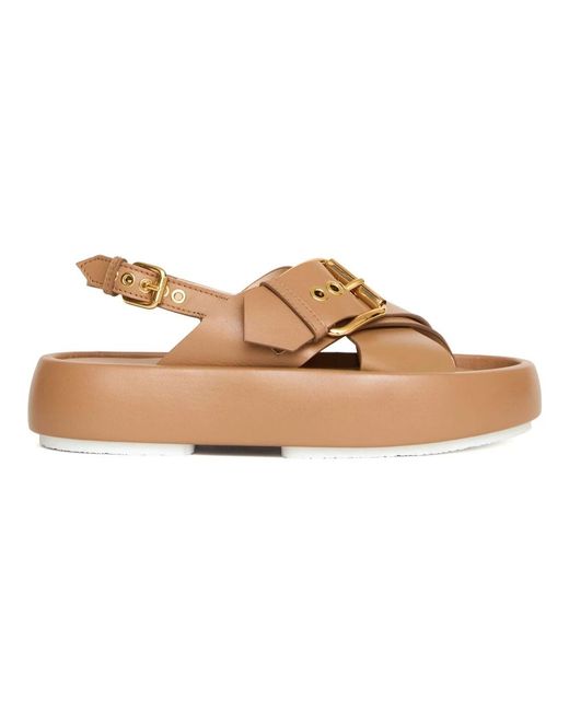 Agl Attilio Giusti Leombruni Brown Flat Sandals
