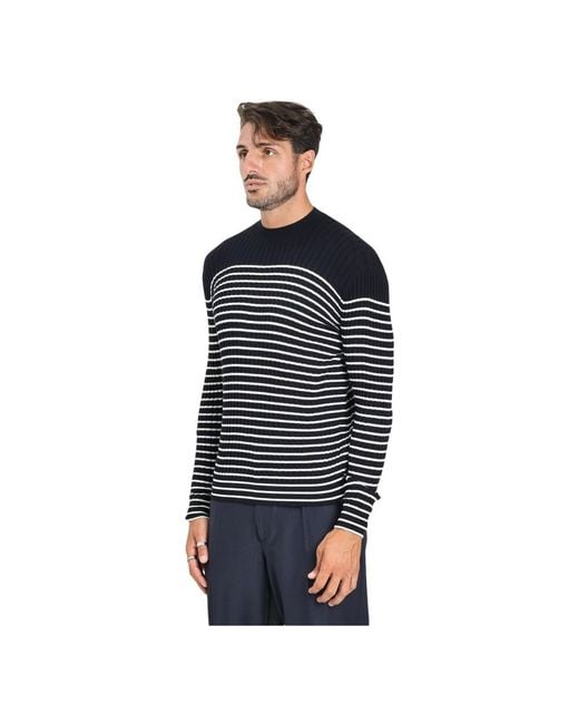 Round-Neck Knitwear ARMANI EXCHANGE pour homme en coloris Blue