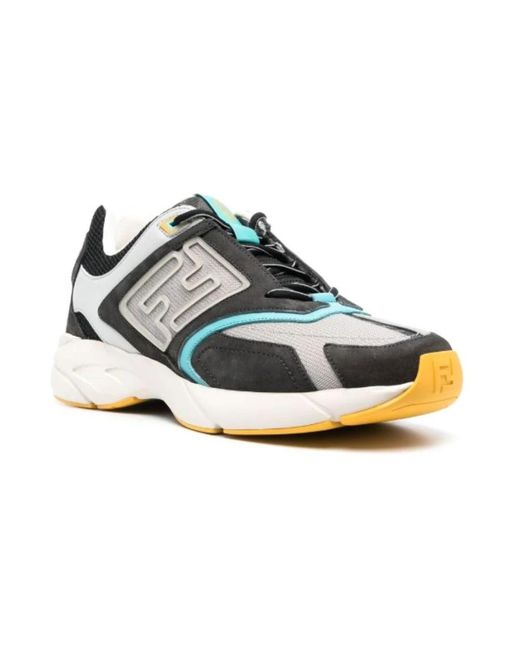 Fendi Blue Sneakers for men