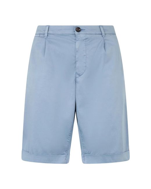 Moorer Blue Casual Shorts for men