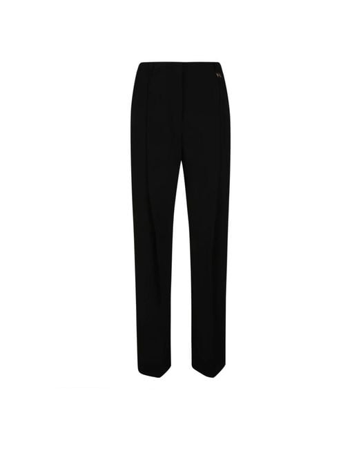 Elisabetta Franchi Black Straight Trousers