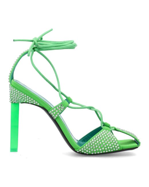 The Attico Green High Heel Sandals