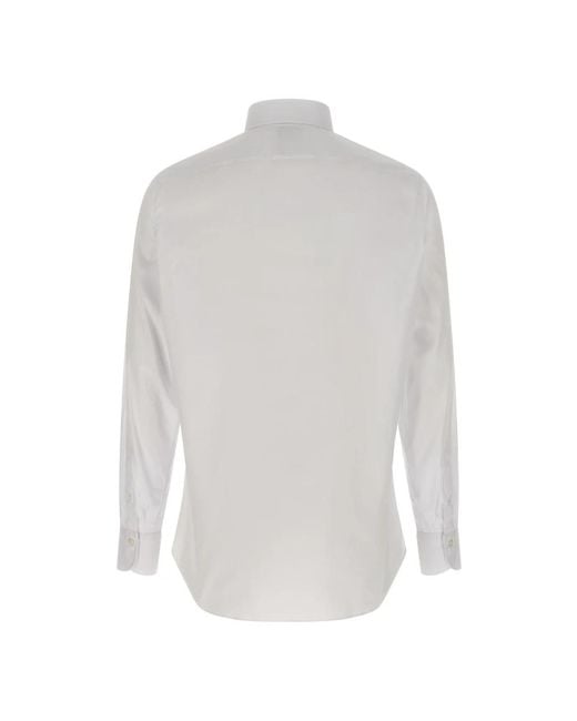 Finamore 1925 White Formal Shirts for men