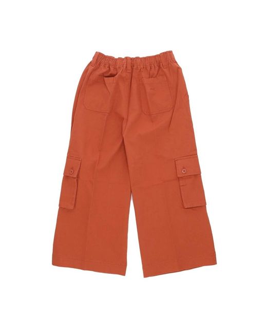 Obey Orange Wide Trousers for men