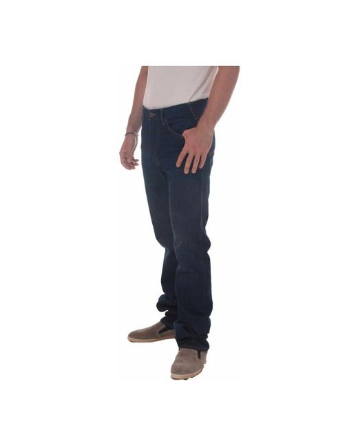 Armani Jeans Blue Straight Fit Jeans for men