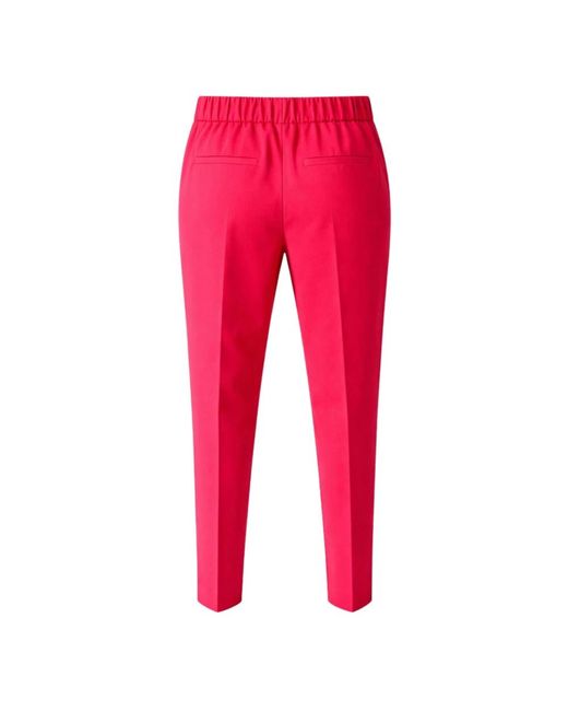 Clips Red Slim-Fit Trousers