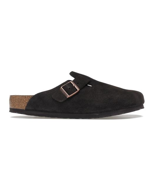 Birkenstock Boston Soft Footbed in het Black voor heren