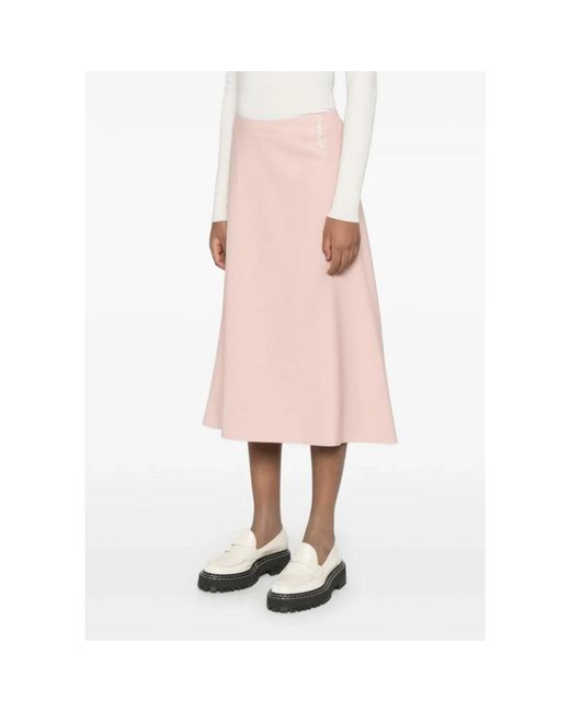 Marni Pink Midi Skirts