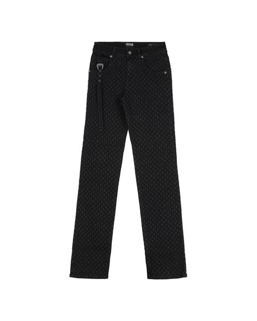 Versace Jeans Couture Black Straight Fit Jeans