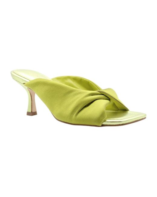 Guess Yellow Stilvolle Absatzmules