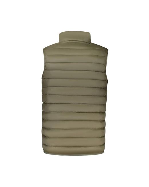 Roberto Cavalli Jassen ,Groen ,Polyester Gewatteerd Gewatteerd Gilet in het Green voor heren