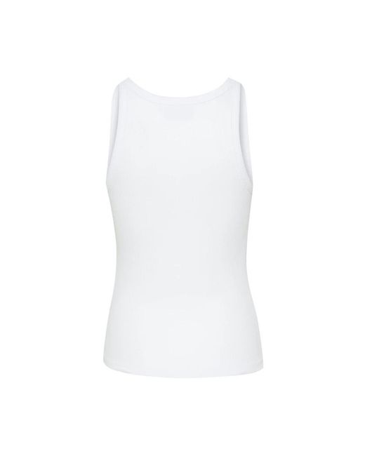 Gestuz White Sleeveless Tops