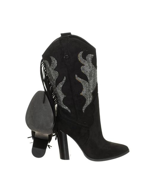 Guess Black Heeled Boots
